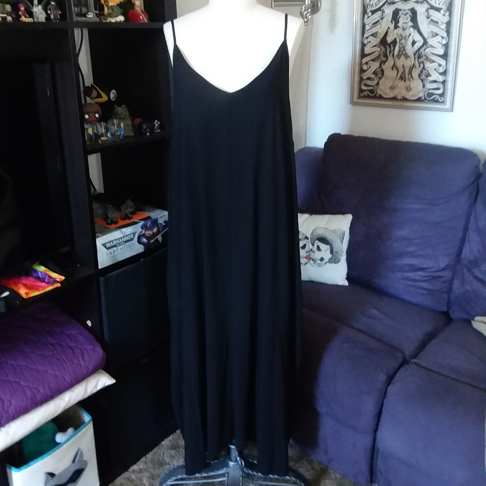City Chic Black Dress POCKETS!xxl/24 NWT Raw Hem